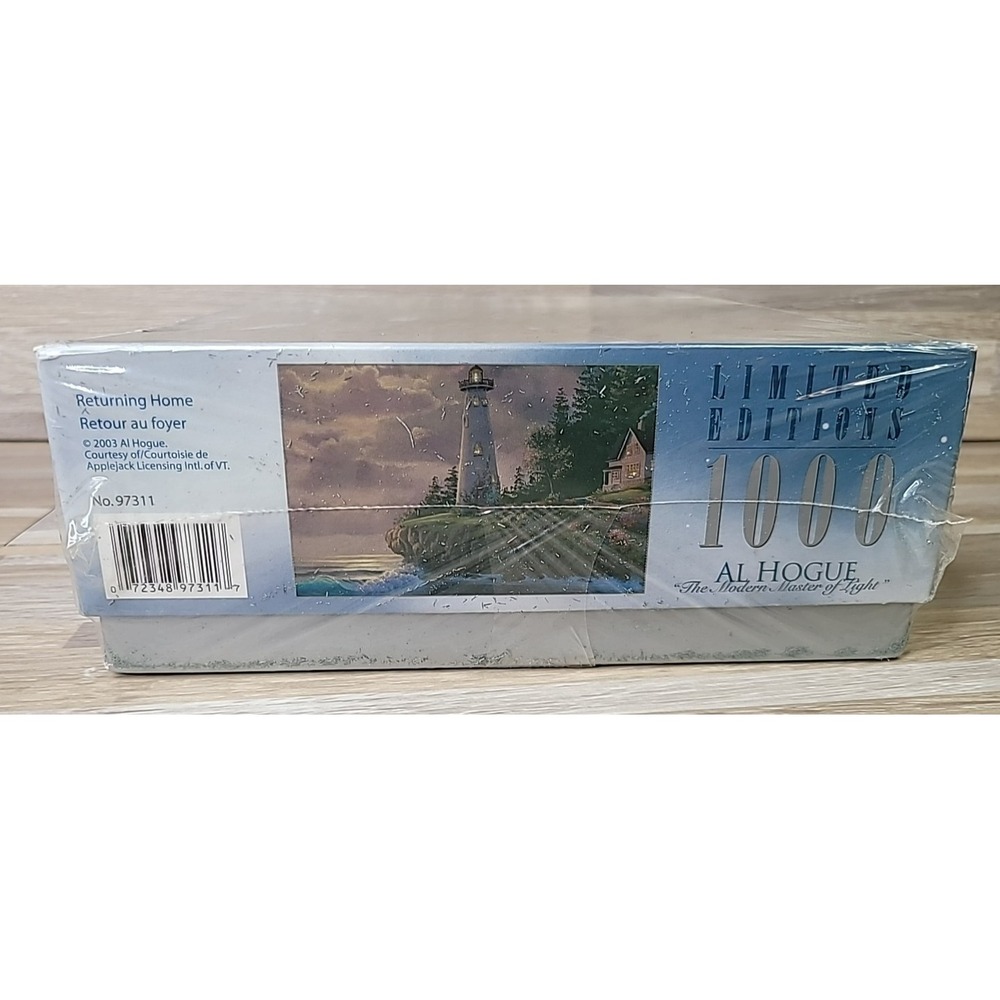 Al Hogue 97311 Retuning Home 1000 Piece Jigsaw Puzzle 2003 Lighthouse New Sealed - Picture 3 of 5